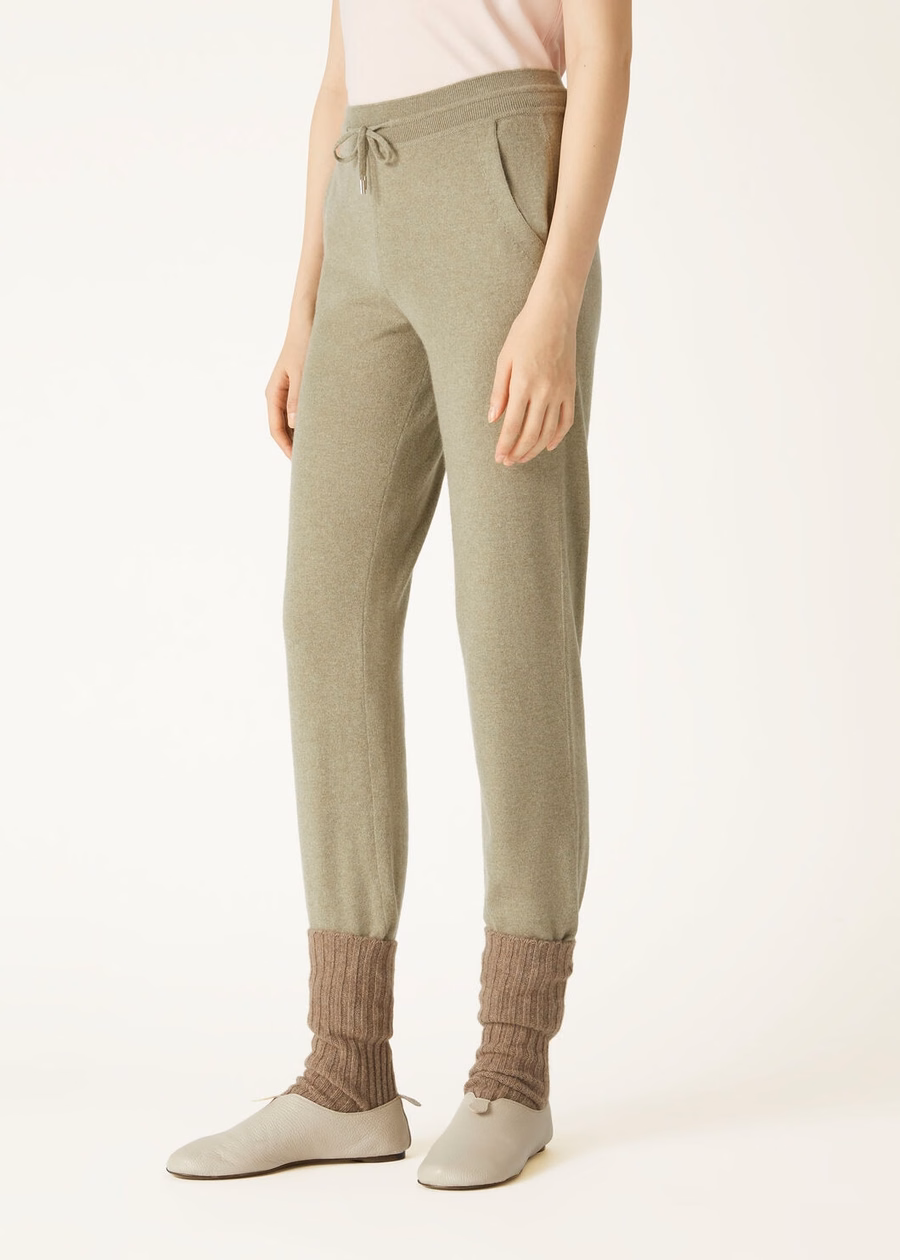 Merano Baby Cashmere Pants Coriander Seeds Melange