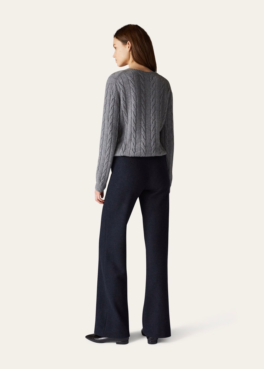 Robin Jersey Pants Novalis Navy Blue/Grey Melange