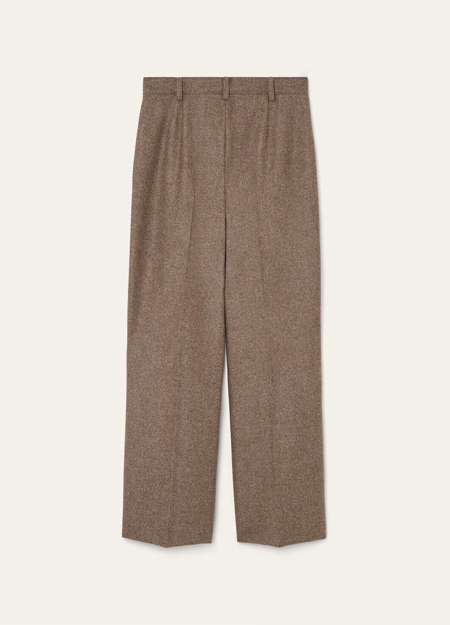 Yurik Cashmere Virgin Wool Pants Dark Granit Melange