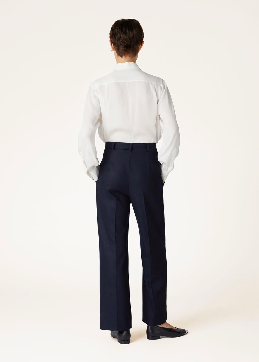 Yurik Pants Cashmere Virgin Wool China Blue