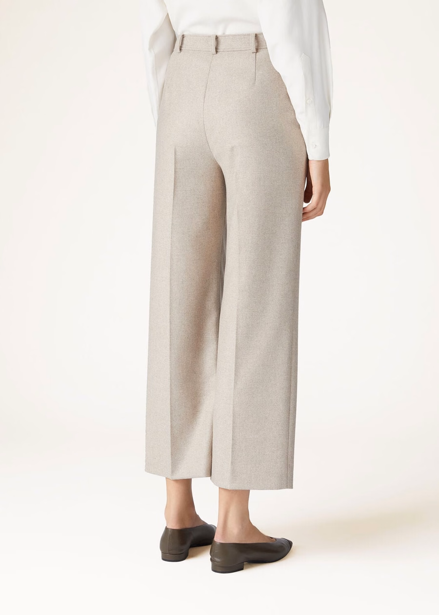 Yurik Cashmere Virgin Wool Natural Felt Pants