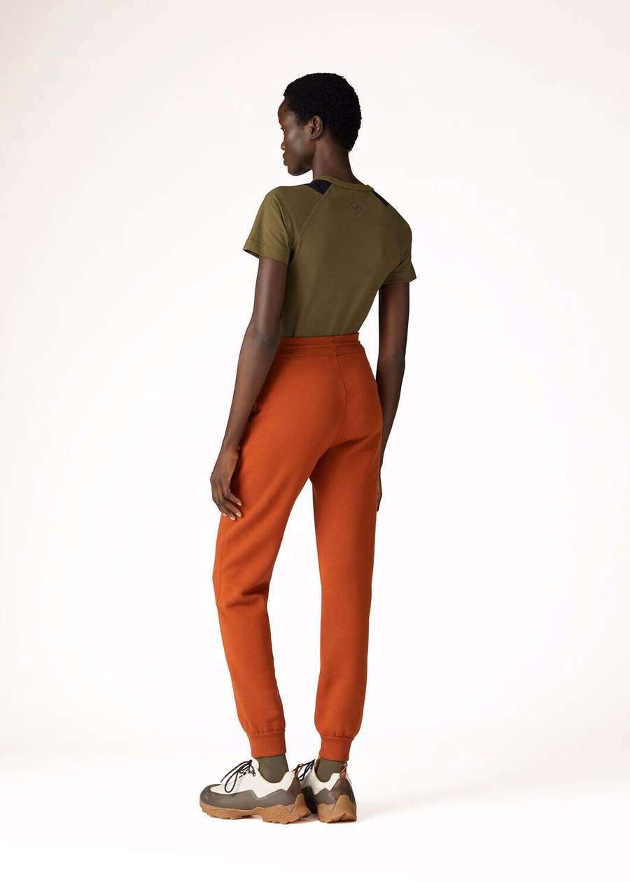 Larecchio Pants Cotton Cashmere Jasper Coral Orange