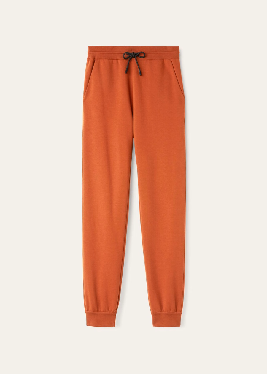 Larecchio Pants Cotton Cashmere Jasper Coral Orange