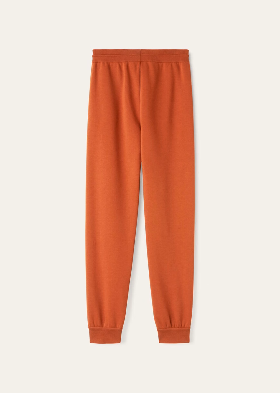 Larecchio Pants Cotton Cashmere Jasper Coral Orange