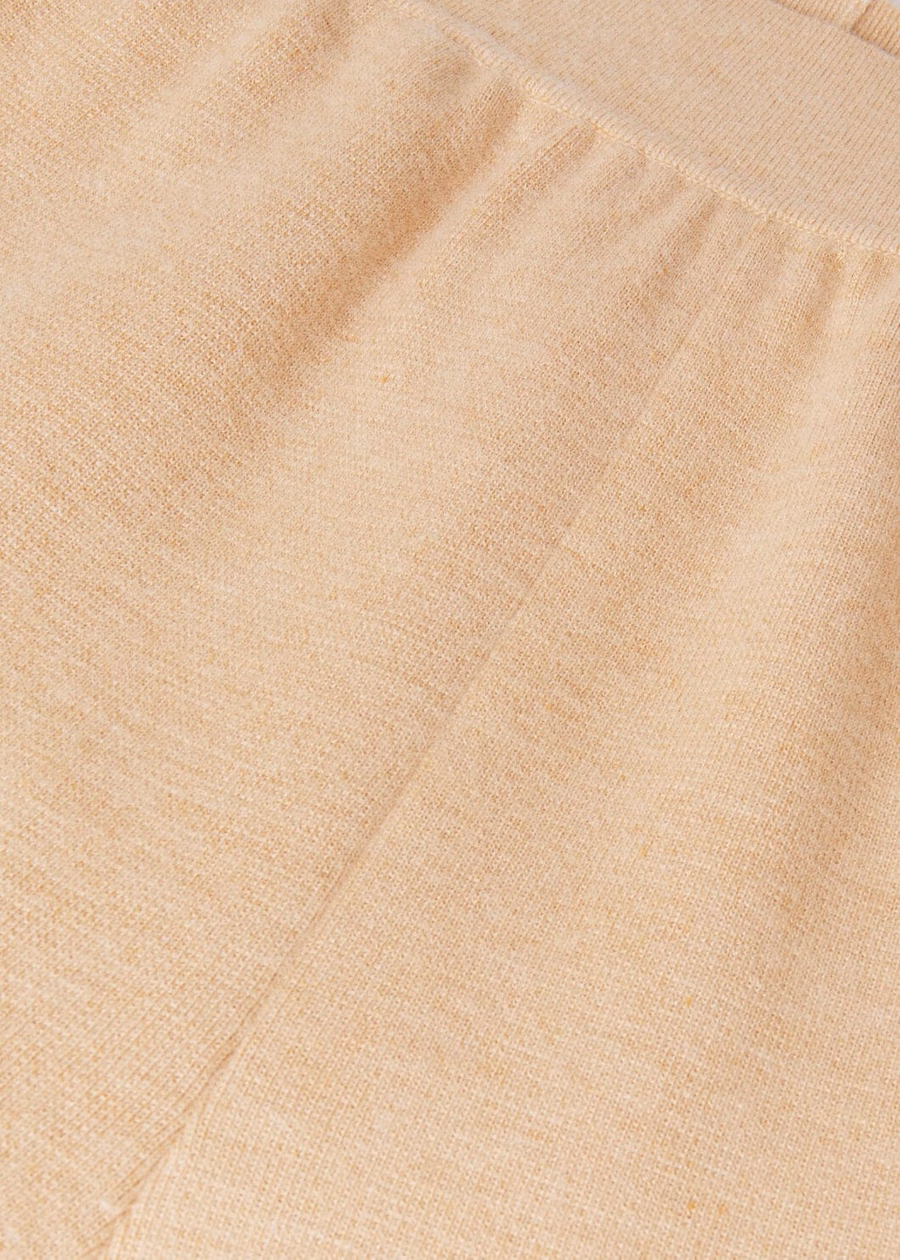 Cocooning Silk Cashmere Papaya Whip Pants