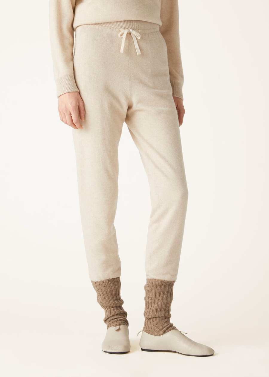 Duo Natural Cashmere Pants Suitcase/Nougat