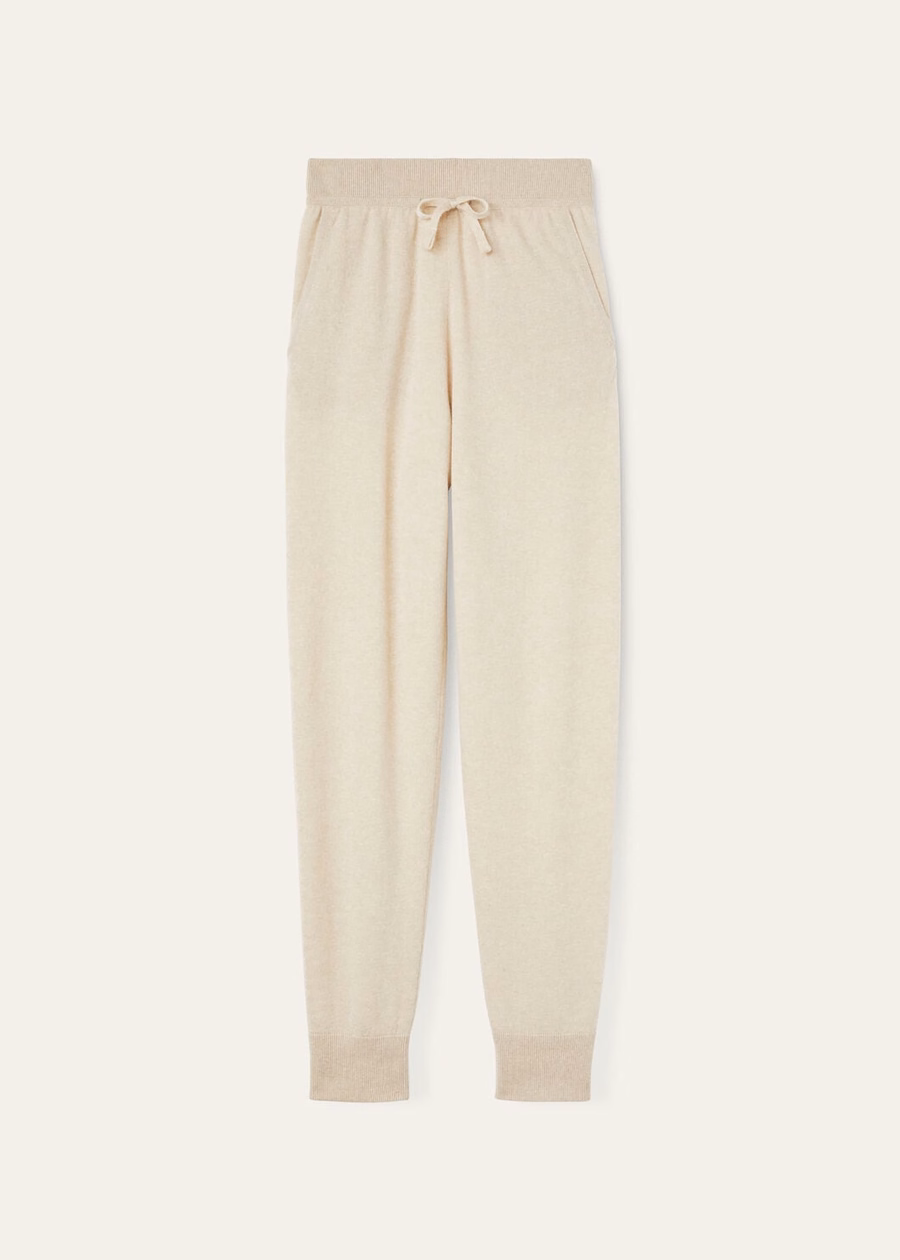 Duo Natural Cashmere Pants Suitcase/Nougat