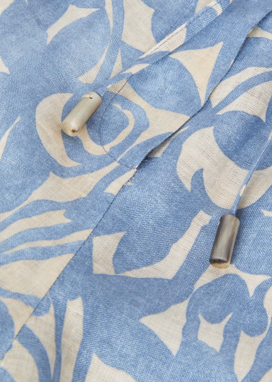 Helios Pants In Beau Blue/Creamed Honey