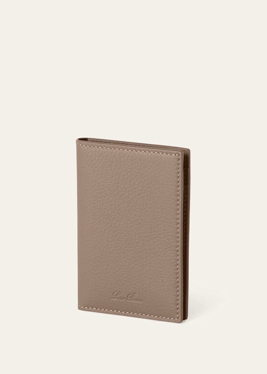 Warm Mastic Calfskin Extra Bifold Card Holder