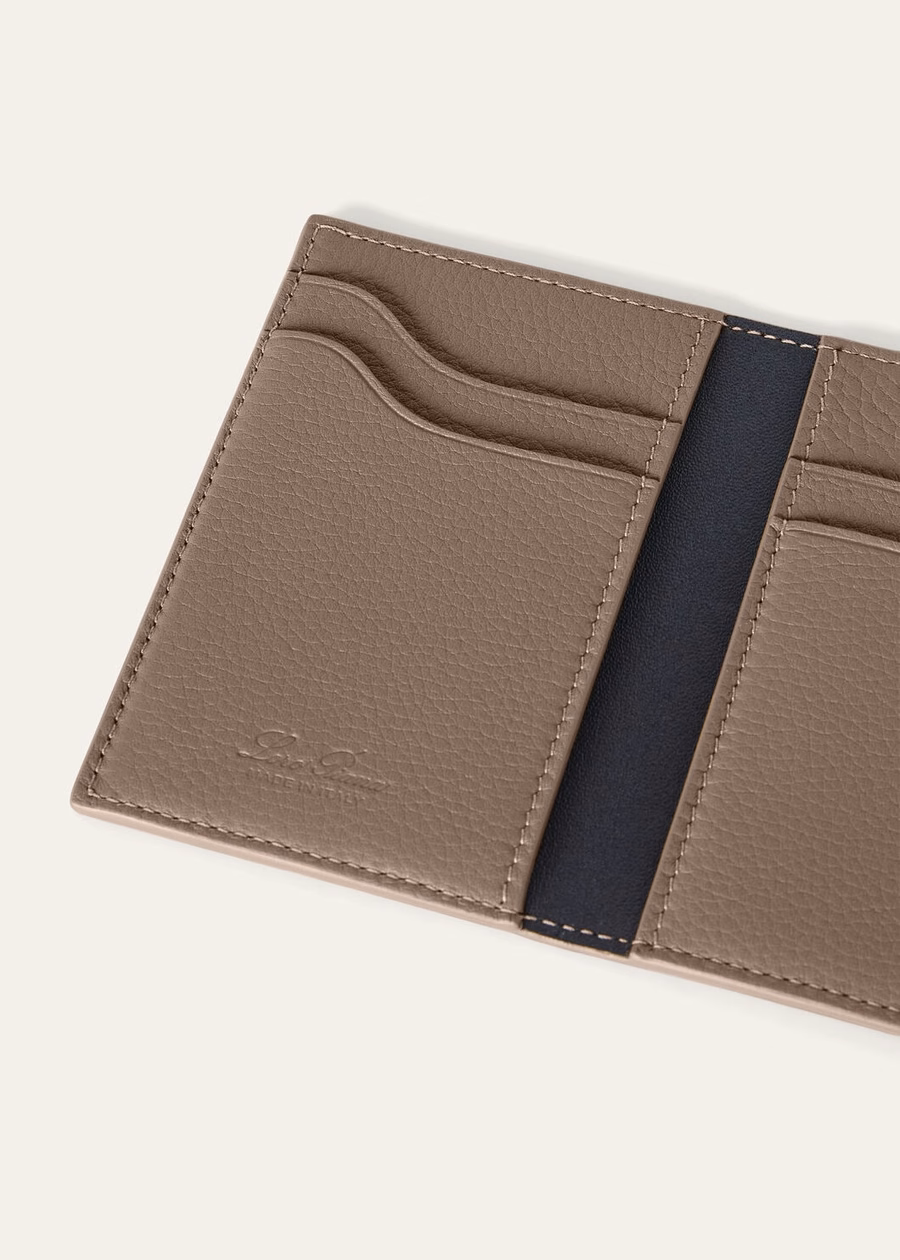 Warm Mastic Calfskin Extra Bifold Card Holder