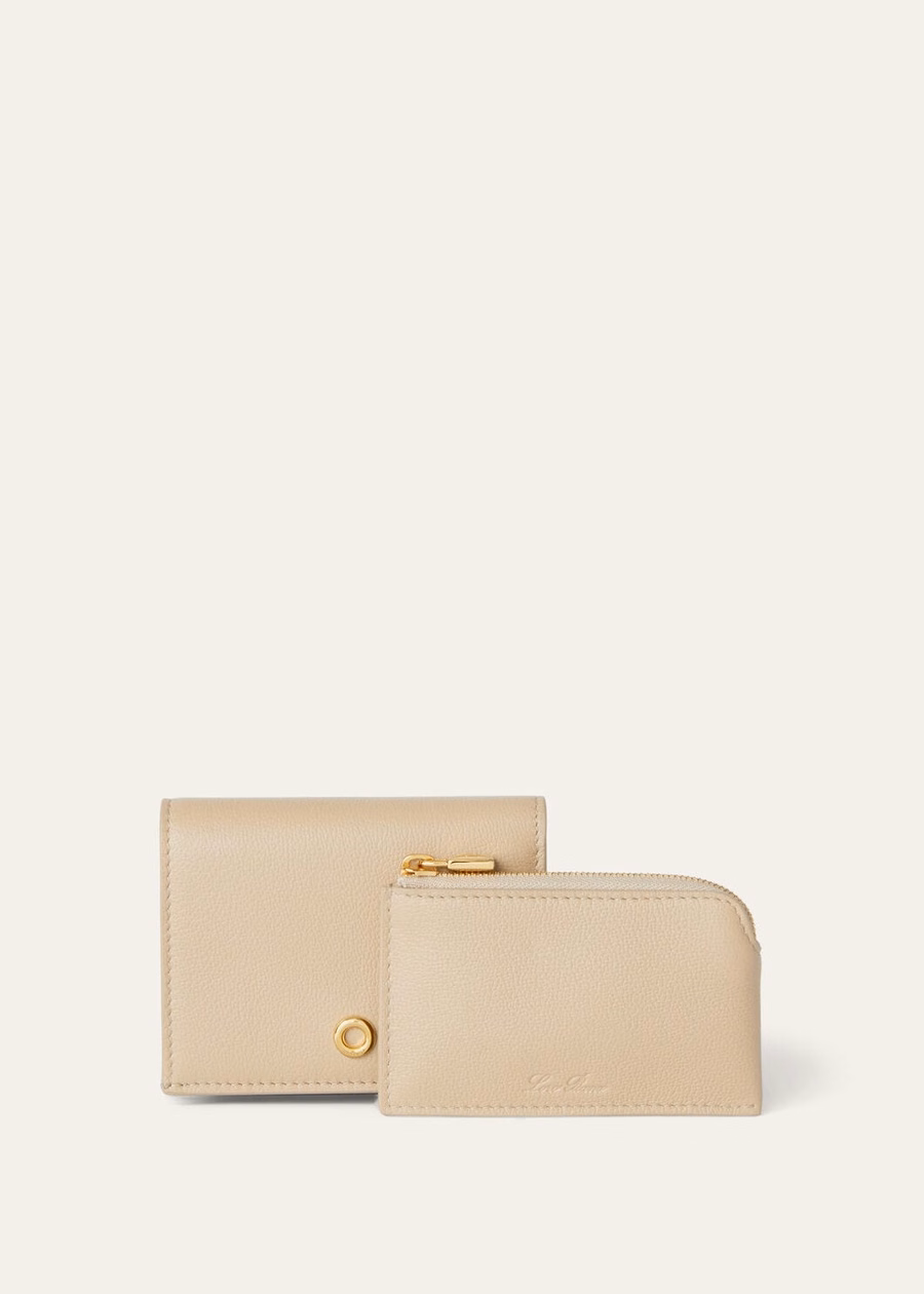 Wallet Ghiera Grained Calfskin LIGHT MASTIC