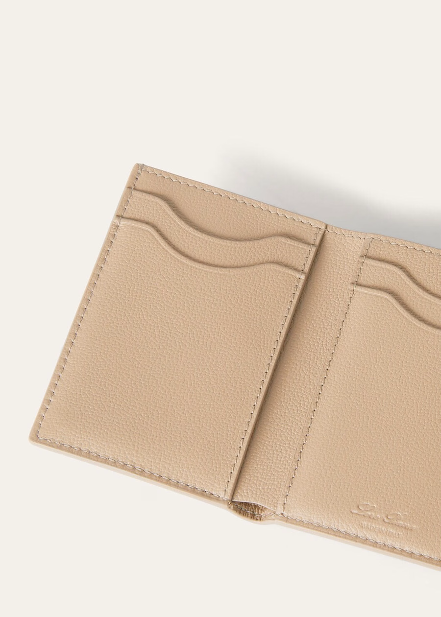 Wallet Ghiera Grained Calfskin LIGHT MASTIC