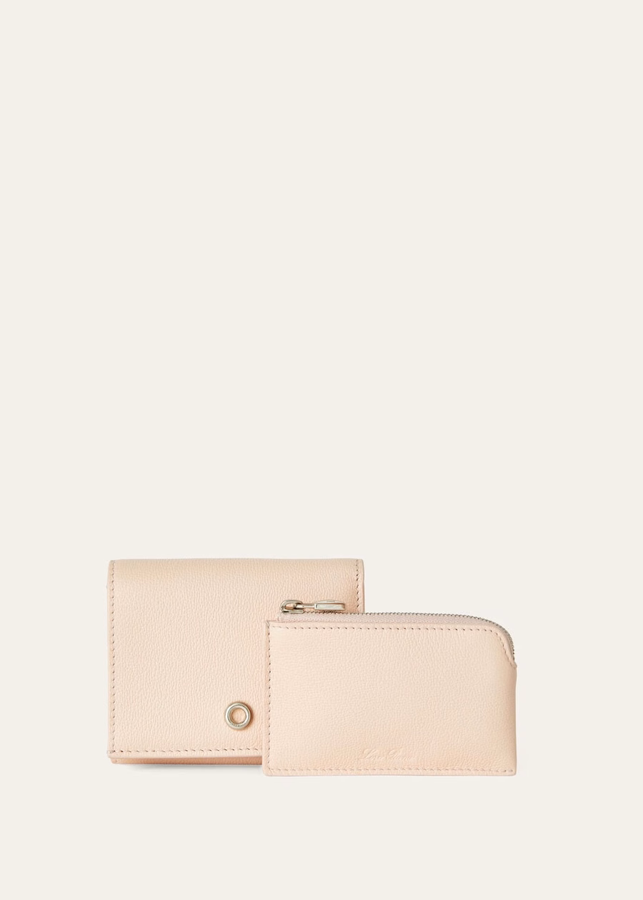 Candoglia Marble Grained Calfskin Wallet