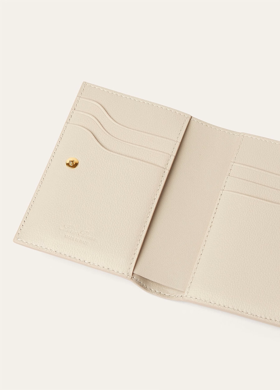 Extra Bifold Wallet Calfskin Light Travertine/Sun Gold